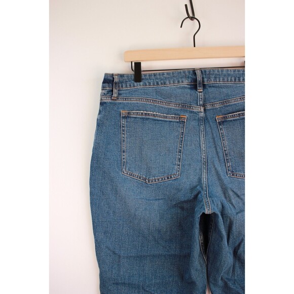Abercrombie Fitch Womens Jeans Blue The Mom High Rise Denim Ripped Size 33/16 - Picture 10 of 13